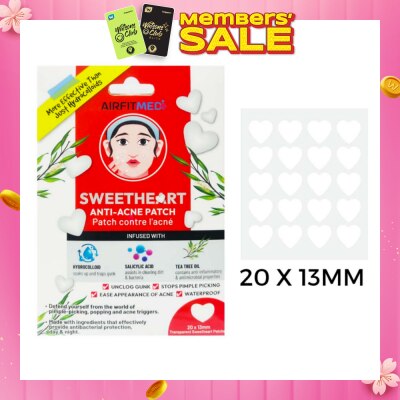 AIRFIT MEDI Sweetheart Anti-Acne Patch (With Salicylic Acid & Tea Tree Oil) 20s
