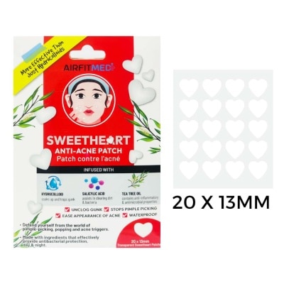 AIRFIT MEDI Sweetheart Anti-Acne Patch (With Salicylic Acid & Tea Tree Oil) 20s