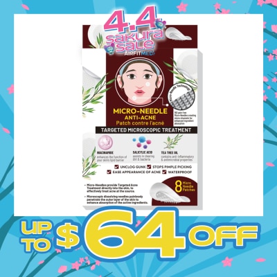 AF MEDI - Micro-Needle Anti-Acne Patch (With Niacinamide, Salicylic Acid & Tea Tree Oil) 8s