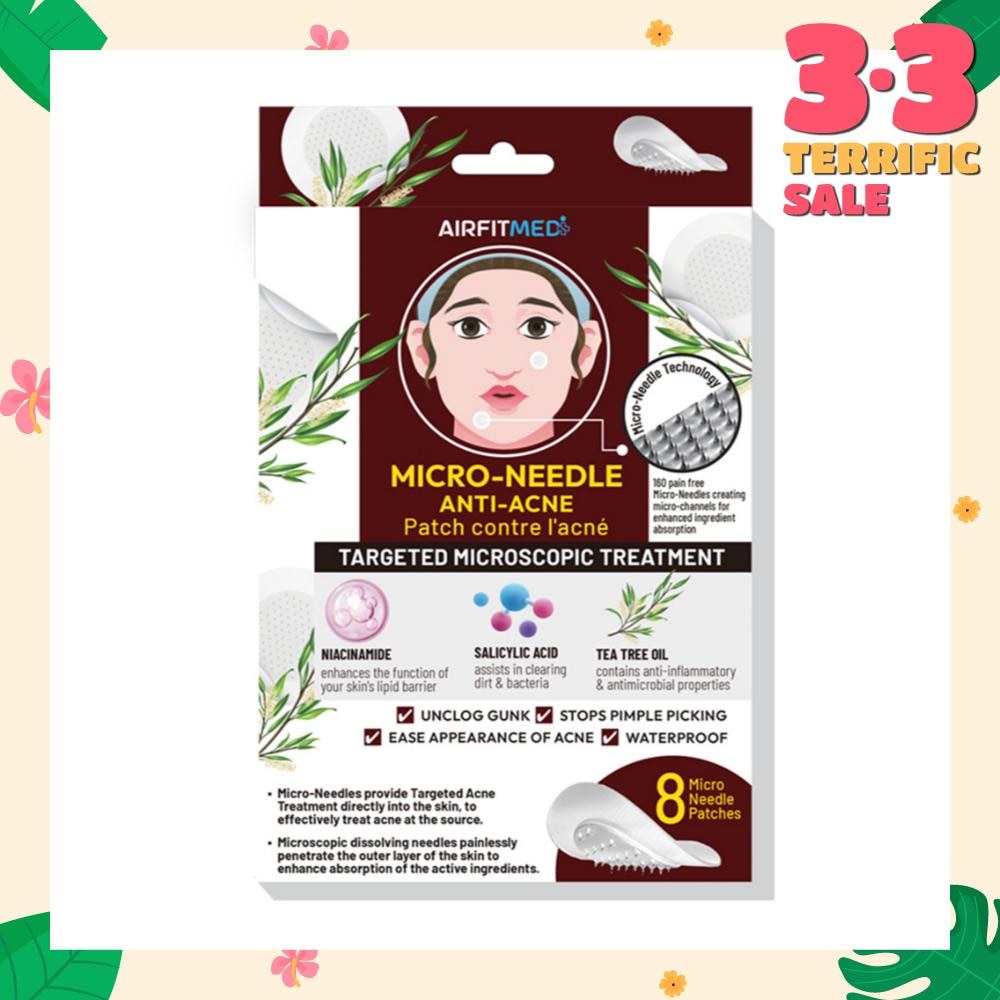 Micro-Needle Anti-Acne Patch (With Niacinamide, Salicylic Acid & Tea Tree Oil) 8s