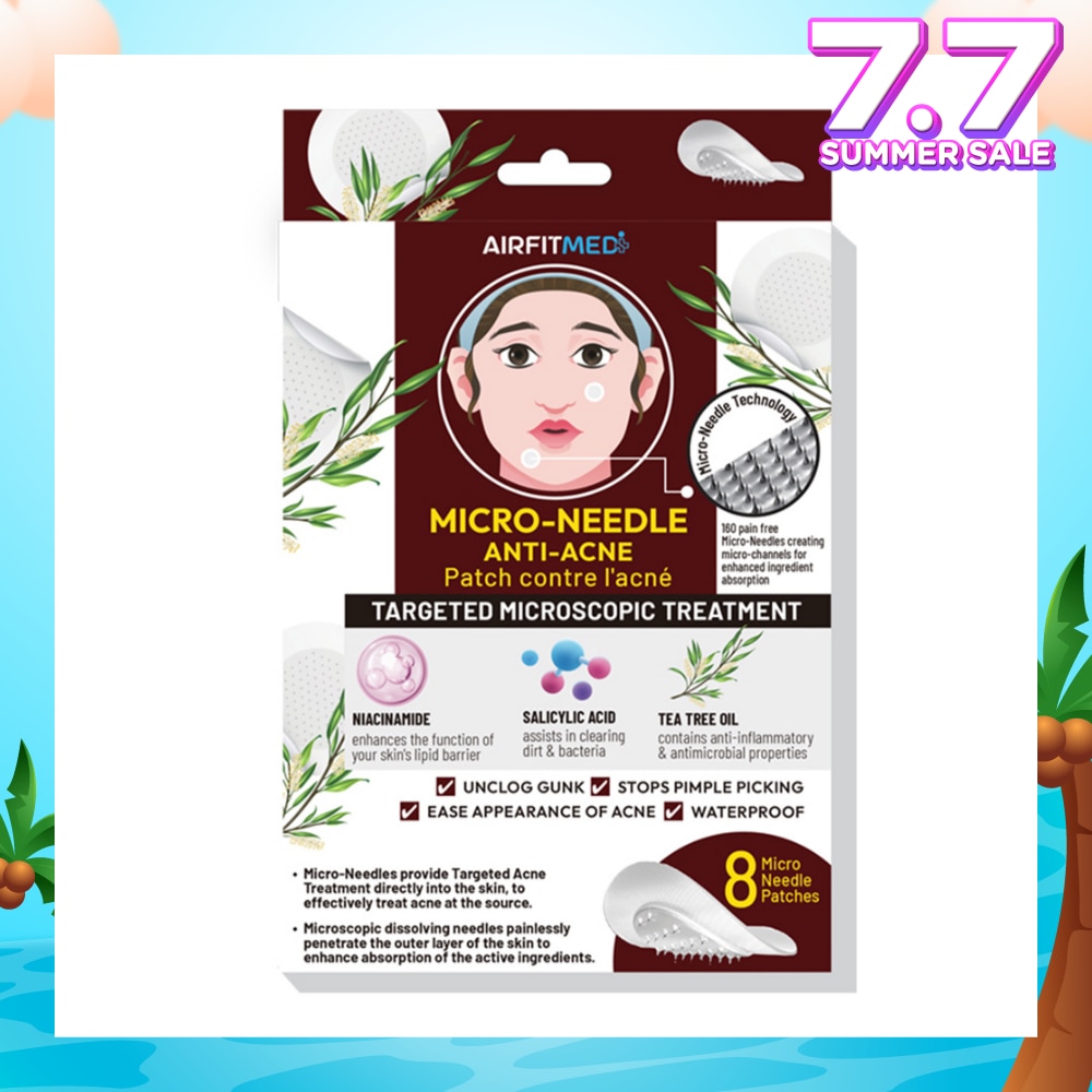 Micro-Needle Anti-Acne Patch (With Niacinamide, Salicylic Acid & Tea Tree Oil) 8s