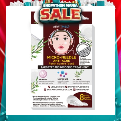 AF MEDI - Micro-Needle Anti-Acne Patch (With Niacinamide, Salicylic Acid & Tea Tree Oil) 8s