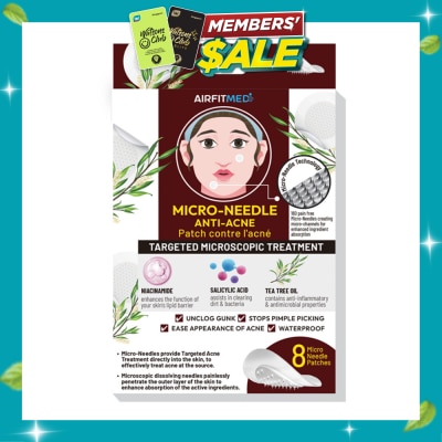 AF MEDI Micro Needle Anti Acne Patch (With Niacinamide, Salicylic Acid & Tea Tree Oil) 8s image