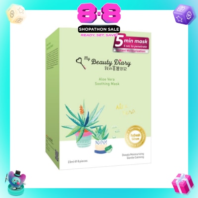 MY BEAUTY DIARY - Aloe Vera Soothing Mask 8s