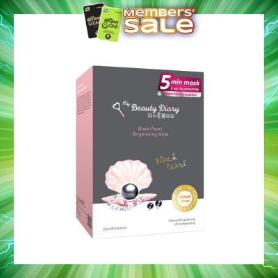 MY BEAUTY DIARY - Black Pearl Brightening Mask 8s