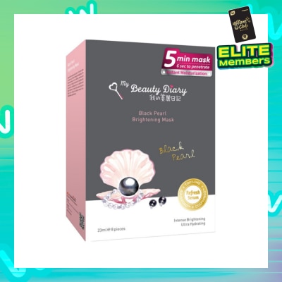 MY BEAUTY DIARY Black Pearl Brightening Mask 8s