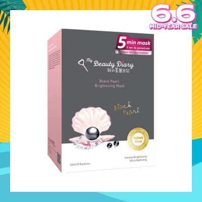MY BEAUTY DIARY Black Pearl Brightening Mask 8s