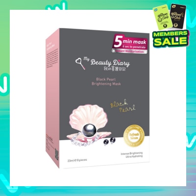 MY BEAUTY DIARY Black Pearl Brightening Mask 8s