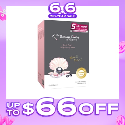 MY BEAUTY DIARY - Black Pearl Brightening Mask 8s