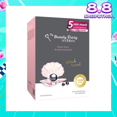 MY BEAUTY DIARY Black Pearl Brightening Mask 8s