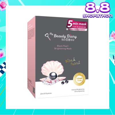 MY BEAUTY DIARY Black Pearl Brightening Mask 8s