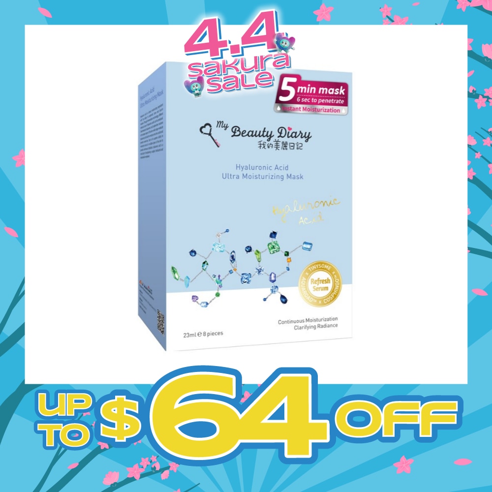 Hyaluronic Acid Moisturizing Mask 8s