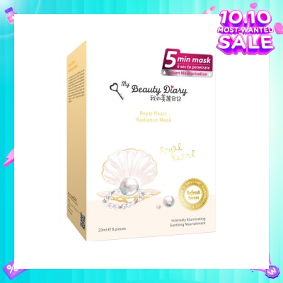 MY BEAUTY DIARY Royal Pearl Radiance Mask 8s