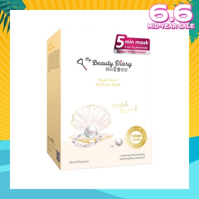 MY BEAUTY DIARY Royal Pearl Radiance Mask 8s