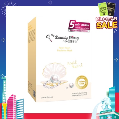 MY BEAUTY DIARY Royal Pearl Radiance Mask 8s
