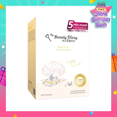 MY BEAUTY DIARY Royal Pearl Radiance Mask 8s