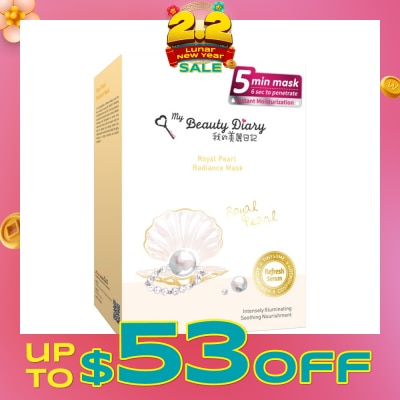 MY BEAUTY DIARY Royal Pearl Radiance Mask 8s
