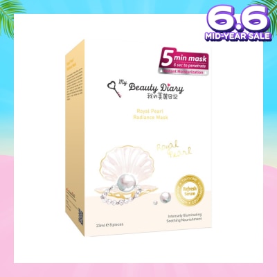 MY BEAUTY DIARY Royal Pearl Radiance Mask 8s