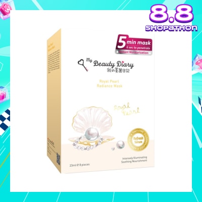 MY BEAUTY DIARY Royal Pearl Radiance Mask 8s