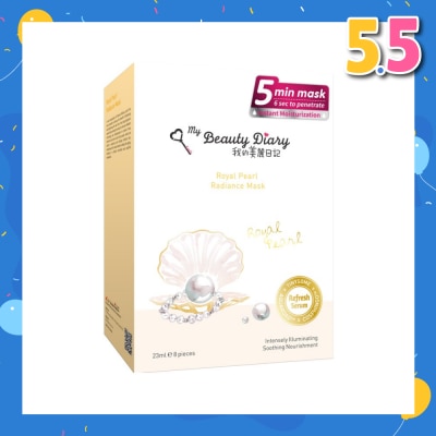 MY BEAUTY DIARY Royal Pearl Radiance Mask 8s