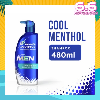 HEAD & SHOULDERS Ultra Men Cool Menthol Shampoo 480ml