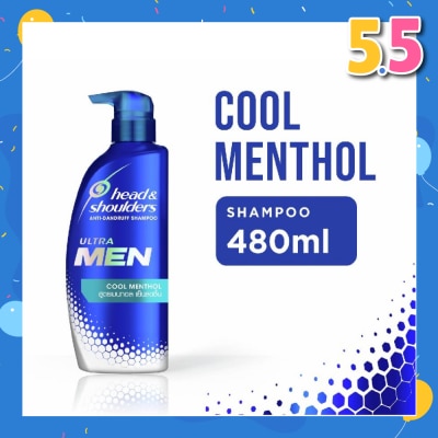 HEAD & SHOULDERS Ultra Men Cool Menthol Shampoo 480ml
