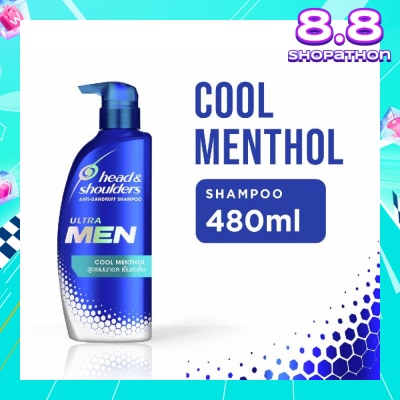 HEAD & SHOULDERS Ultra Men Cool Menthol Shampoo 480ml