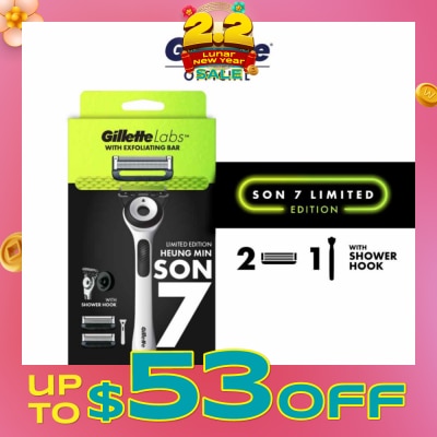 GILLETTE Labs x Son 7 Limited Edition With Exfoliating Bar Razor For Men 1s