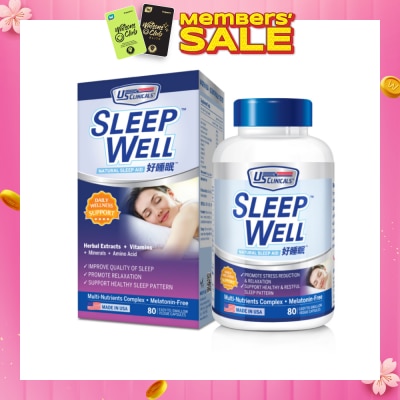 US CLINICALS SleepWell 80's