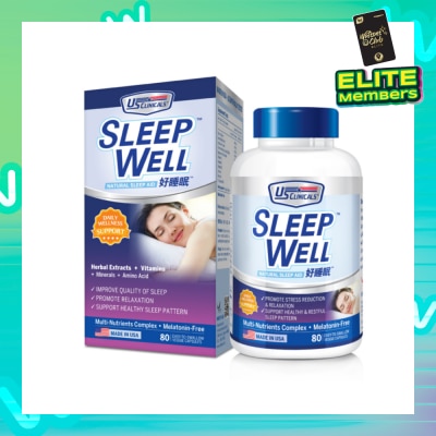 US CLINICALS SleepWell 80's