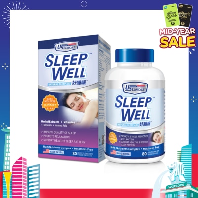 US CLINICALS SleepWell 80's