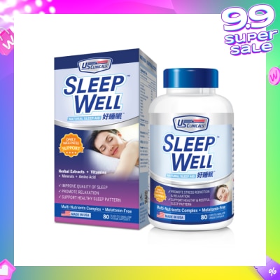 US CLINICALS SleepWell 80's