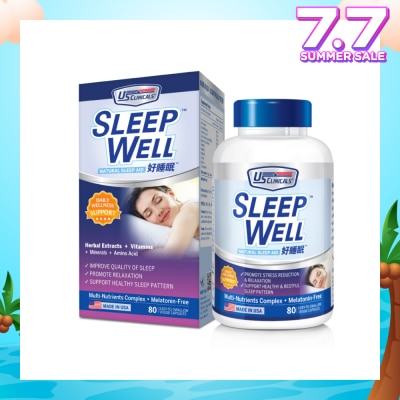 US CLINICALS SleepWell 80's