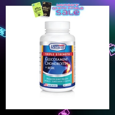 US CLINICALS Triple Strength Glucosamine Chondroitin + MSM 60's