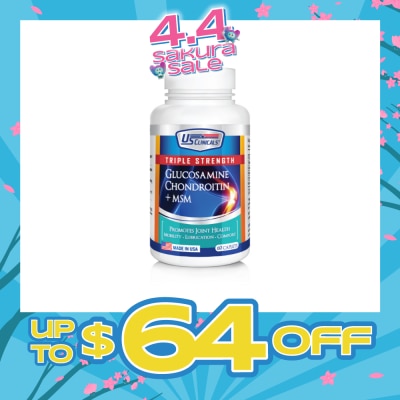 US CLINICALS - Triple Strength Glucosamine Chondroitin + MSM 60's