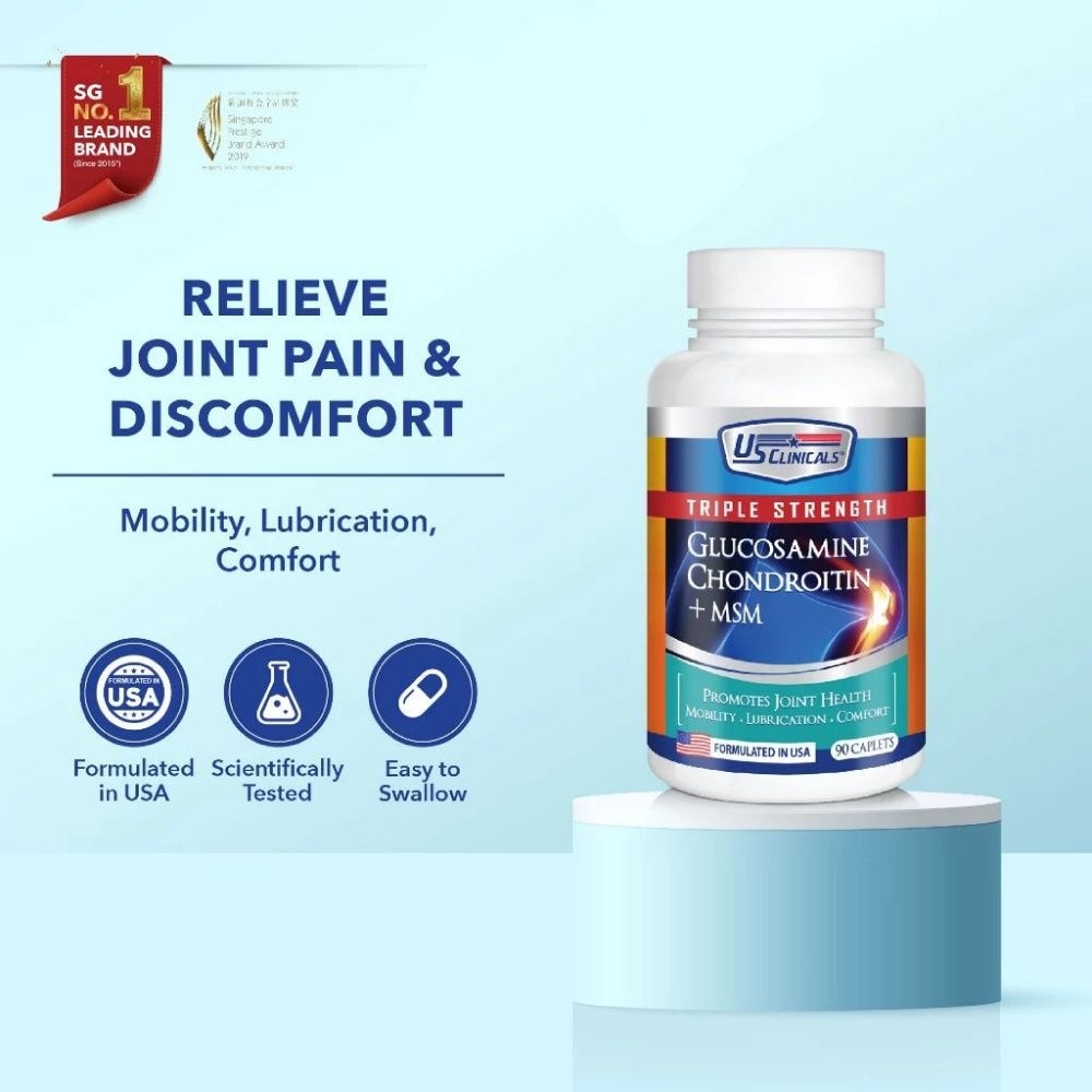 Triple Strength With Glucosamine Chondroitin + MSM For Joint Health 90s