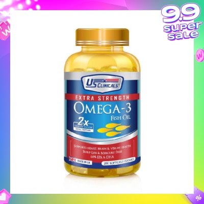 US CLINICALS Extra Strength Omega-3 Fish Oil Softgel 200s