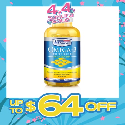 US CLINICALS - Omega-3 Deep Sea Fish Oil 300's