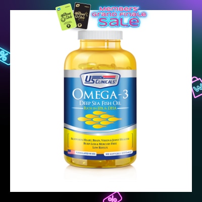US CLINICALS Omega-3 Deep Sea Fish Oil 300's
