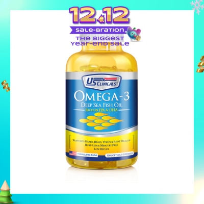US CLINICALS Omega-3 Deep Sea Fish Oil 300's