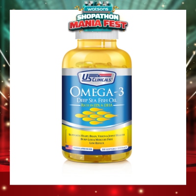 US CLINICALS - Omega-3 Deep Sea Fish Oil 300's