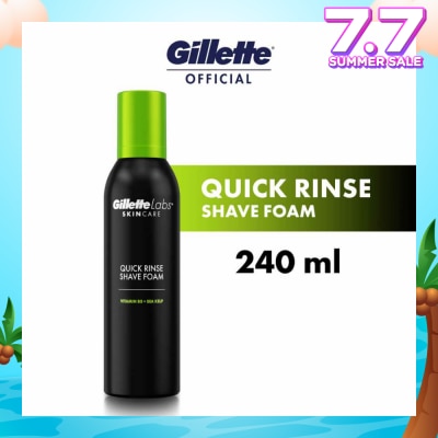 GILLETTE Labs Skincare Quick Rinse Shave Foam 240ml (Expiry: Dec`2025)
