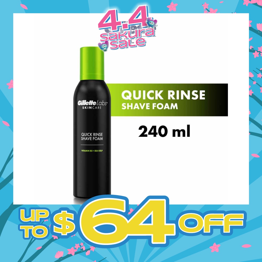 Labs Skincare Quick Rinse Shave Foam 240ml