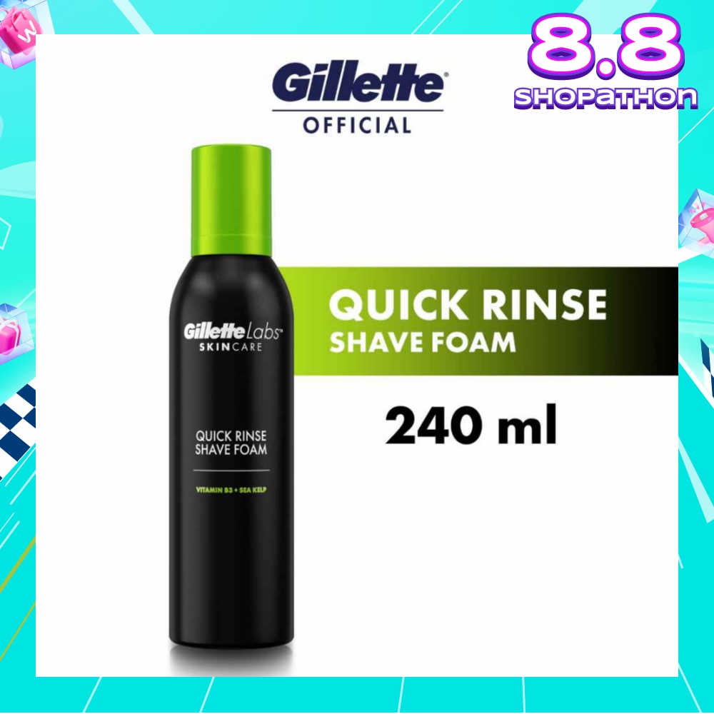 Labs Skincare Quick Rinse Shave Foam 240ml (Expiry: Dec`2025)