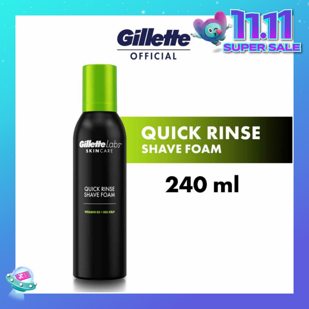 Labs Skincare Quick Rinse Shave Foam 240ml (Expiry: Dec`2025)