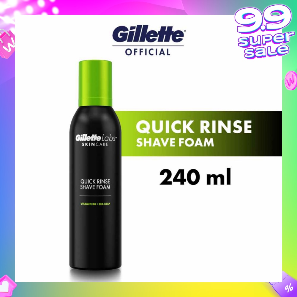 Labs Skincare Quick Rinse Shave Foam 240ml (Expiry: Dec`2025)