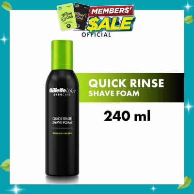 GILLETTE Labs Skincare Quick Rinse Shave Foam 240ml image