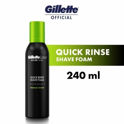 GILLETTE Labs Skincare Quick Rinse Shave Foam 240ml