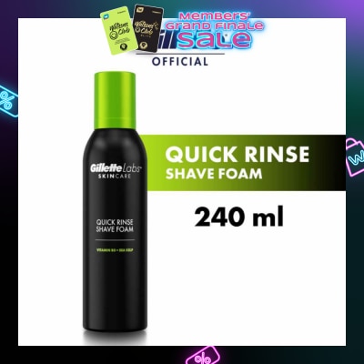GILLETTE Labs Skincare Quick Rinse Shave Foam 240ml