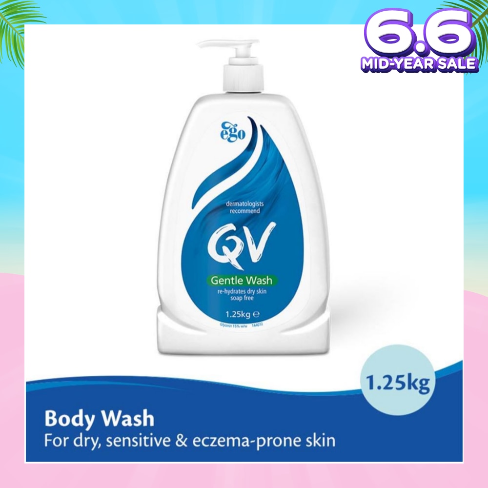 QV Gentle Wash (For Dry + Sensitive & Eczema-Prone Skin) 1.25kg